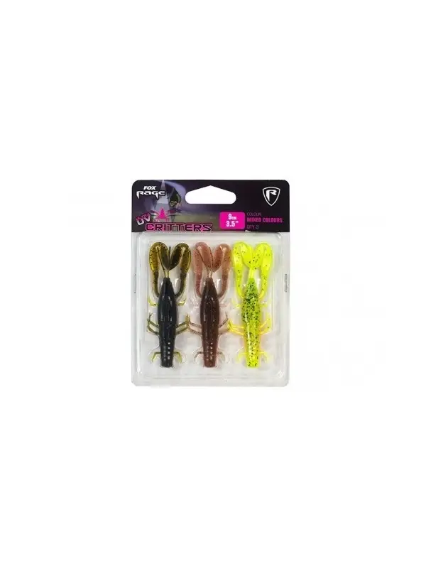 Livrare rapidă Fox Rage, Gume Artificiale, Critter UV Mixed