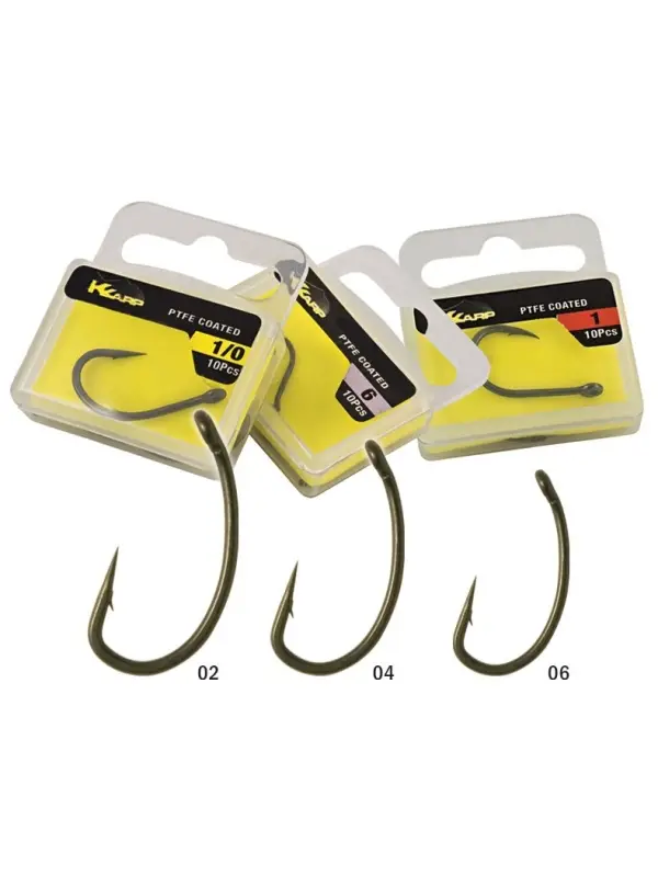 K-Karp - Carlige Teflonate Anti-Eject, Nr. 2 - 10buc./cut. Premium