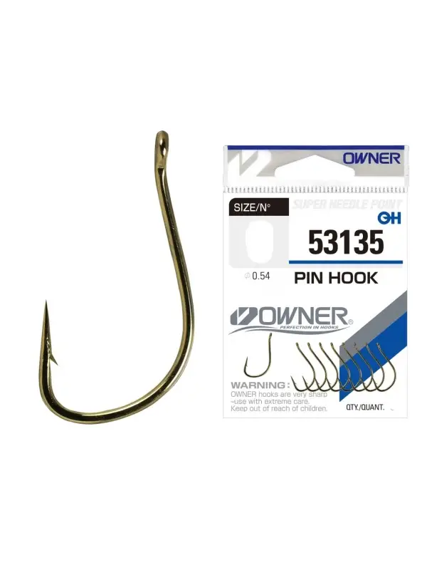 Owner Carlige, Pin Hook, Auriu, 53135, Nr.04 - 7 buc. Discount