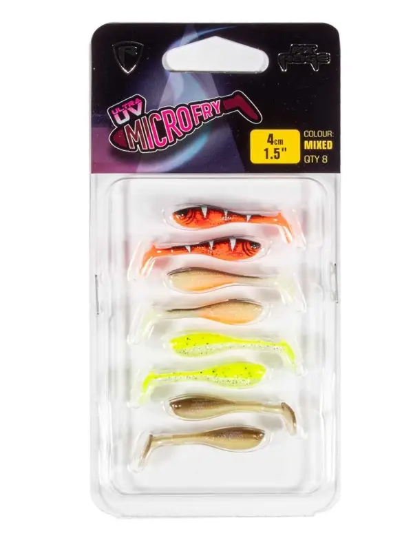 Retur gratuit Fox Rage, Shad UV, Micro Fry, 4cm/8buc, RW