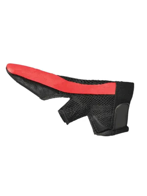 Lichidare de stoc Pro Fl, Degetar Casting Piele, Tip Manusa 2 degete, Rosu
