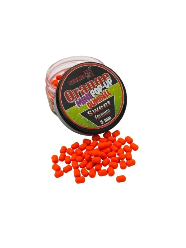 Reducere specială Feeder X, Dumbell Mini Pop-up, Orange 5mm/10gr