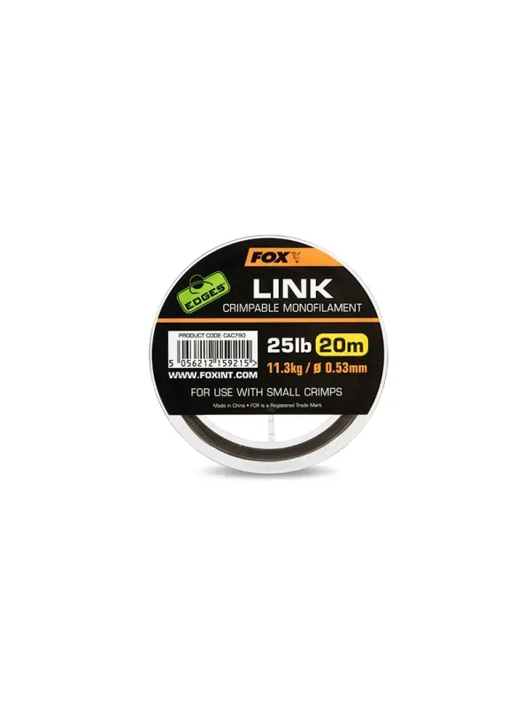 Fox, Fir Monofilament, Link Crimpable Kaki, 0.53 mm/20 mt. Ultima șansă