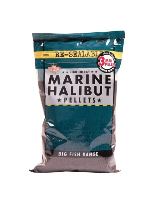 Retur ușor Dynamite Baits, Pellete, Marine Halibut, 900 gr