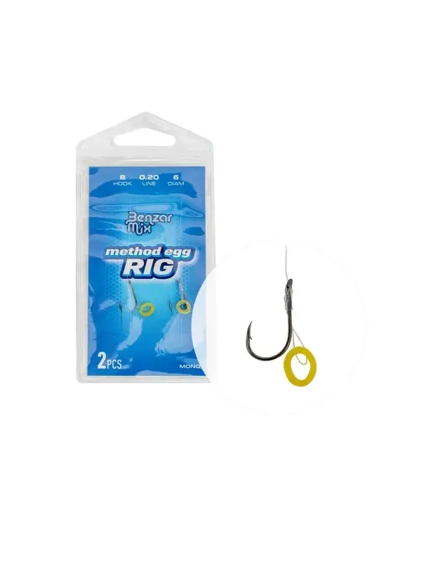 Benzar Mix, Rig Method Egg, Fir Mono, 2buc Ofertă de sezon