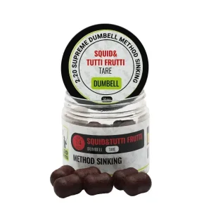 2.20 Baits Dumbell Tare Supreme Method Sinking 100 ml. Squid & Tutti Fruti Ultima șansă