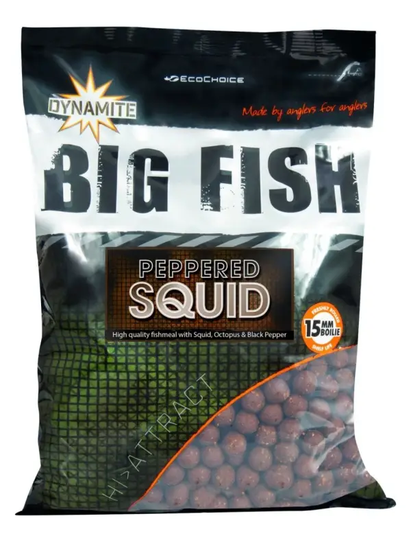 Dynamite Baits Boilies Big Fish Peppered Squid 5 kg. Mai ieftin