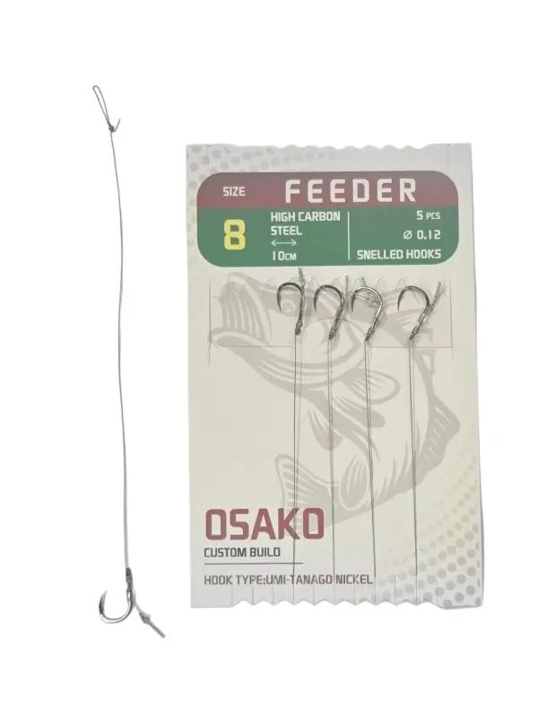 Osako Set Carlige Feeder 5 buc,10 cm. Cu Spin Calitate înaltă