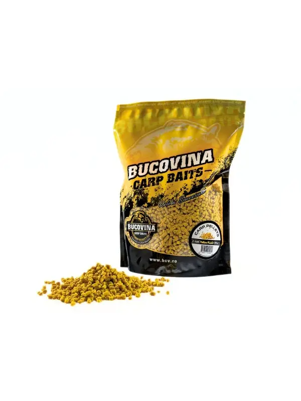 Ofertă specială Bucovina Baits Pelete, Yellow Fluo, 800 gr