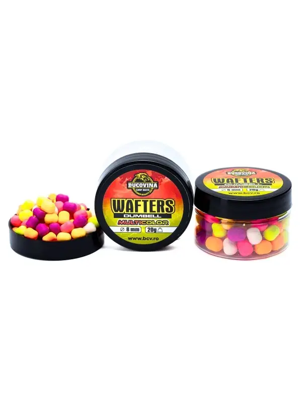 Ofertă exclusivă Bucovina Baits Wafters, Dumbell, 20 gr., Multicolor