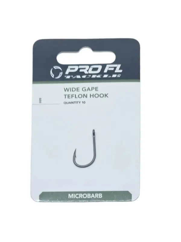 Pro FL, Carlige Teflonate, Wide Gape, 10buc/pac Cumpărături sigure