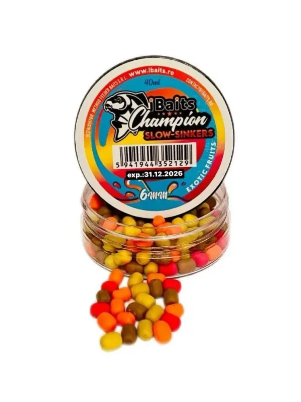 IBaits Dumbells, Slow Sinkers, 40 ml.,Champion Exotic Fruits Cumpărături sigure