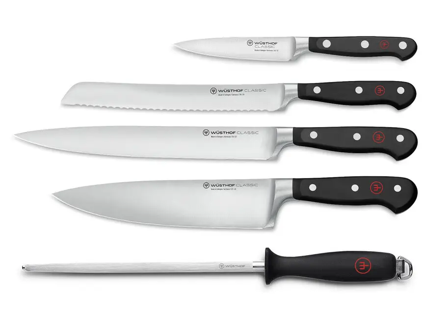 Set de cuțite Wüsthof CLASSIC 4 buc + Ascuțitor Preț promoțional