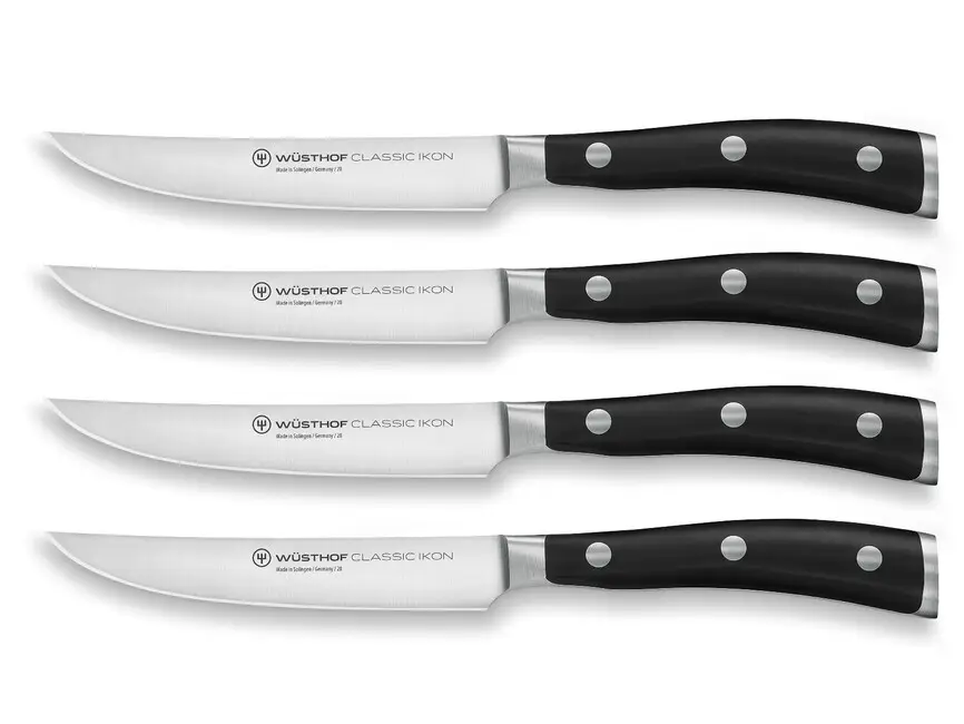 Disponibil imediat Wüsthof CLASSIC IKON Set de 4 cuțite pentru friptură
