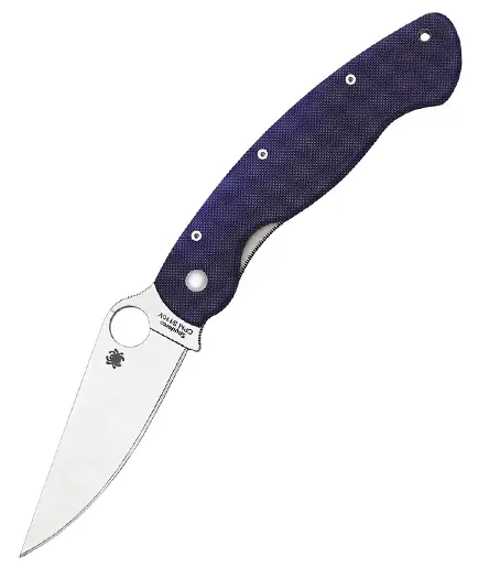 Disponibil imediat Spyderco Military Model Dark Blue SC36GPDBL