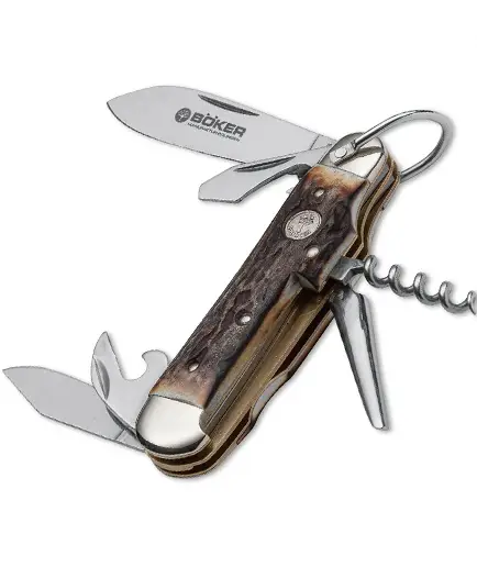 Böker - Manufaktur Soligen Camp Knife Stag 110182HH Cumpărături sigure