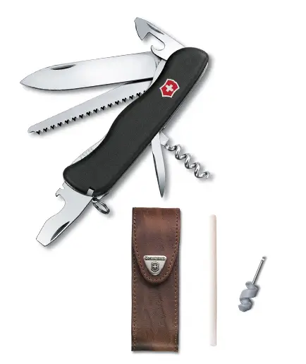 Set Victorinox FORESTER 0.8363.3 sheath + Sharpener gratis Transport gratuit