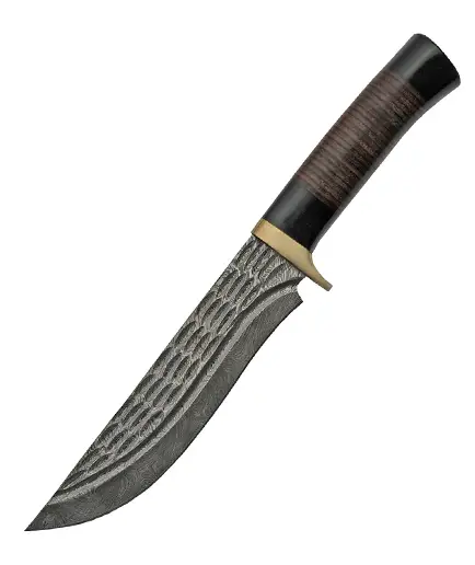Damascus Horn and Leather Hunter Ofertă