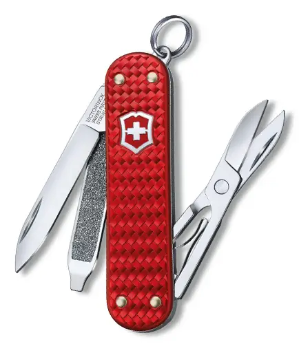 Victorinox Classic SD Precious Alox Iconic Red Retur gratuit