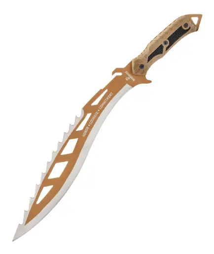 Super ofertă United Cutlery USMC Desert Ops Sawback Kukri UC3506
