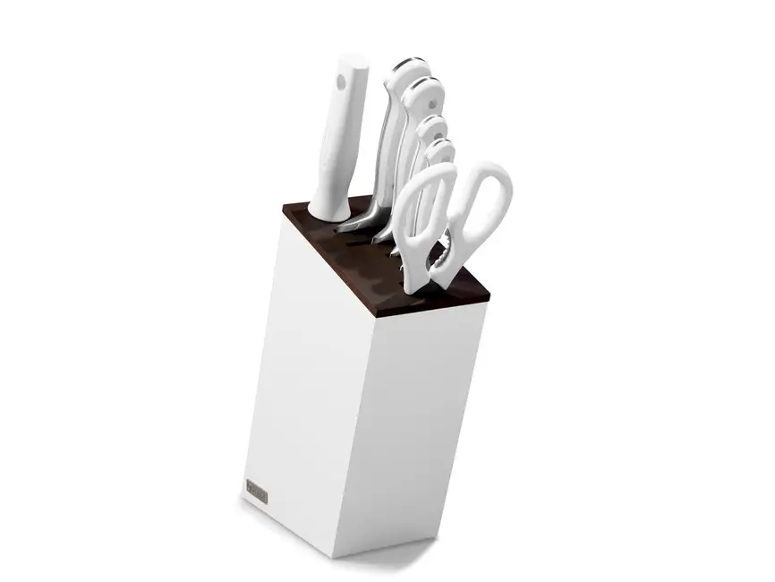 Preferatul clienților Bloc Wüsthof Classic White cu cuțite - 6 părți