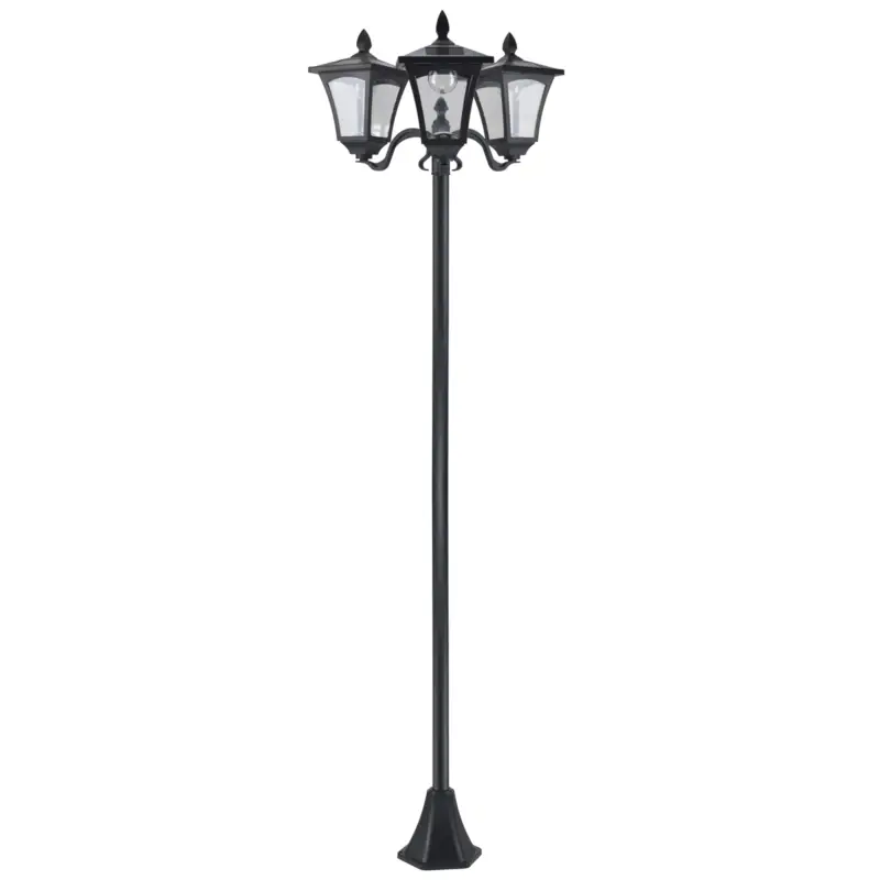 Cumpără acum Outsunny Felinar Gradina 182,5 cm – LED cu Energie Solara, Negru