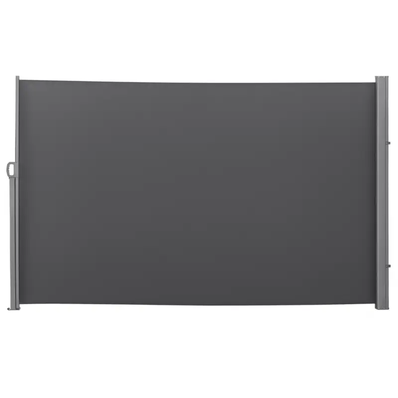 Ofertă de sezon Outsunny Paravan Lateral Retractabil cu Mâner și Anti UV, 300x180 cm, Gri