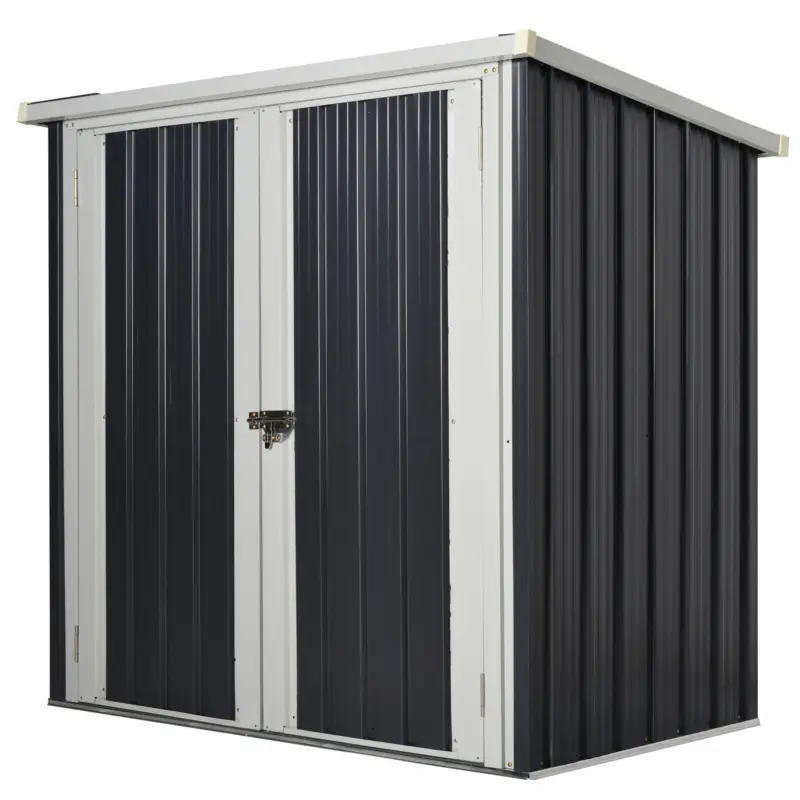 Outsunny Magazie Otel 147×86×134 cm – Cu Usi Duble si Sistem Blocare Preț redus