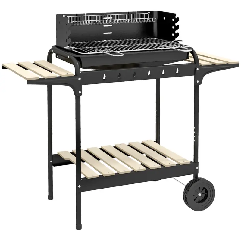 Outsunny Gratar Barbecue cu Carbune cu Inaltime Reglabila Plată securizată