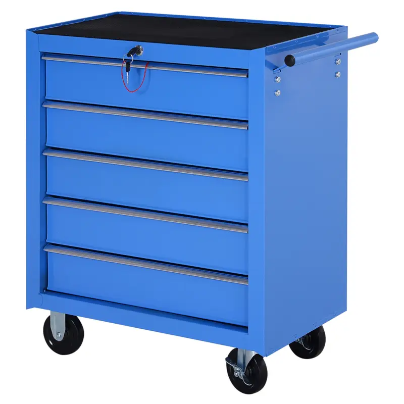 Nu rata Homcom Carucior Atelier – Organizator 5 Sertare pentru Ustensile