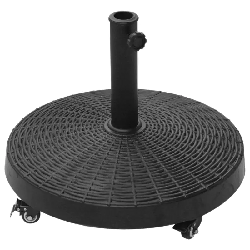 Chilipir Outsunny Baza Umbrela 38‑48 mm Negru Rasina+Otel 52×41 cm