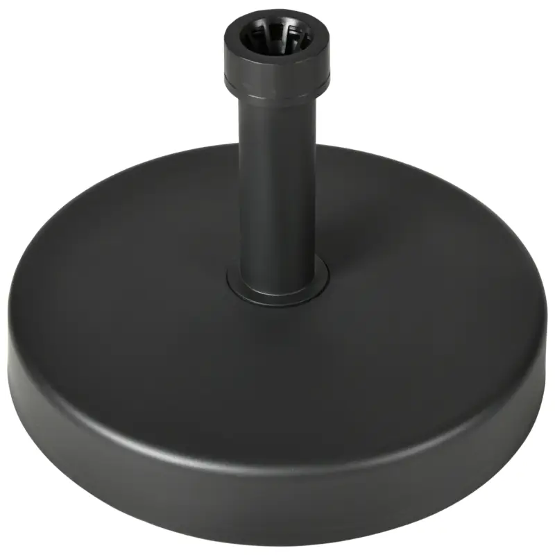 Outsunny Baza pentru umbrela de gradina din plastic PP, greutate max 18kg, Ø45x33 cm, negru Promoție