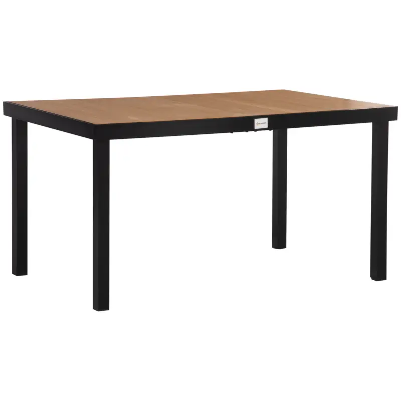 Outsunny Masa Gradina 6 Persoane – Aluminiu & Plastic pentru Exterior Promoție