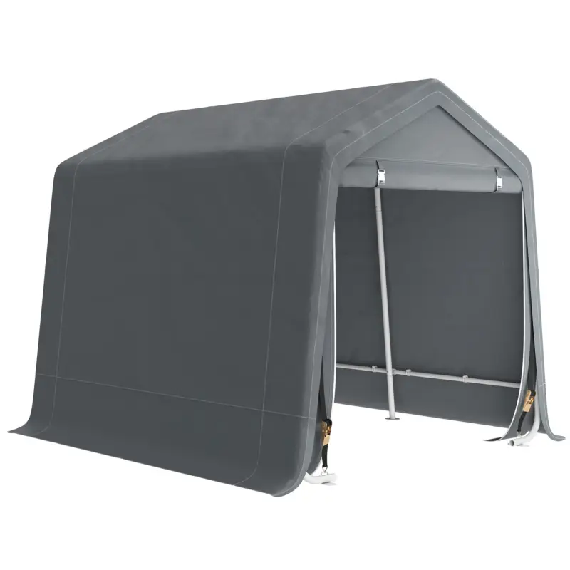 Preț promoțional Outsunny Cort Garaj 240×200×202 cm – Exterior pentru Biciclete & Moto