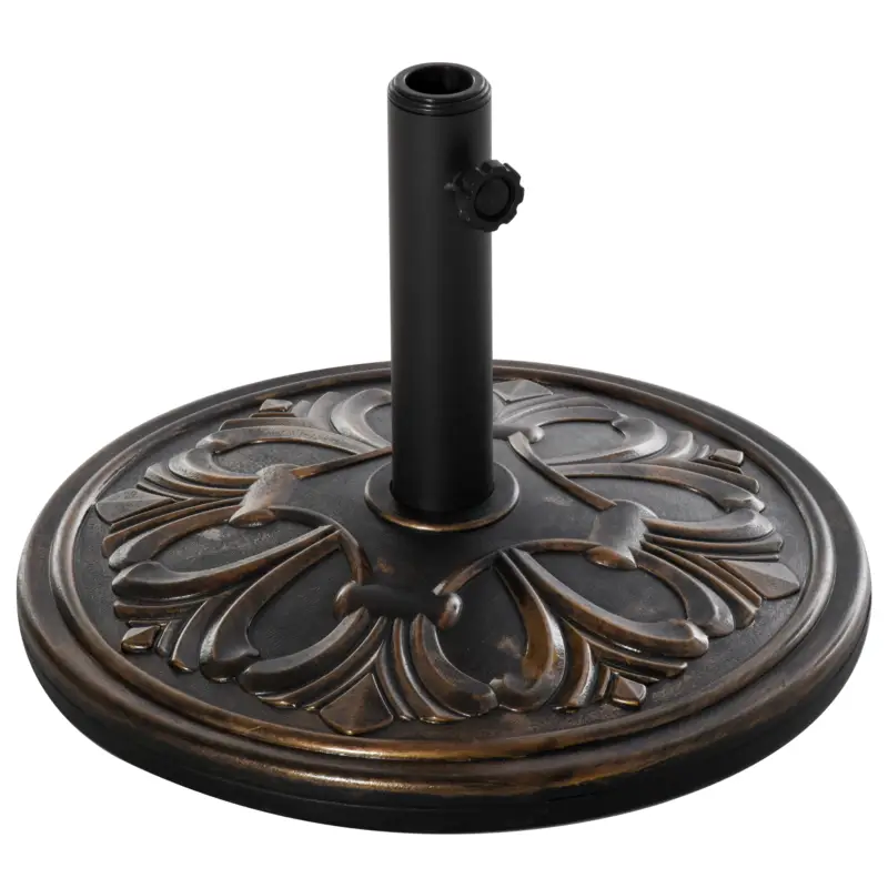 Outsunny Baza pentru Umbrela de Soare pentru Stalp de 35mm/38mm/48mm Greutate 13KG de Gradina Super ofertă