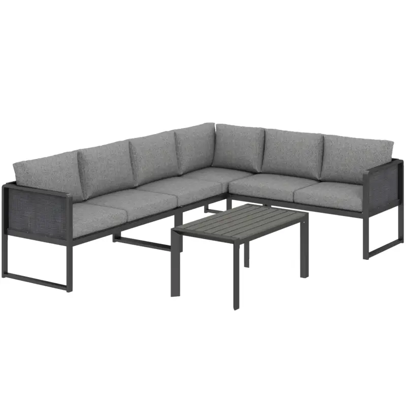 Preț promoțional Outsunny Canapea Grădină mobilier exterior