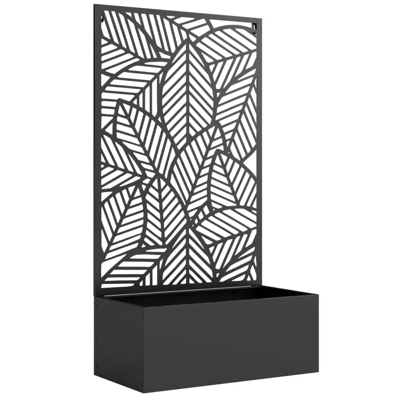 Outsunny Pat înălțat din metal cu spalier pentru plante cățărătoare, independent sau pentru montare pe perete Comandă acum
