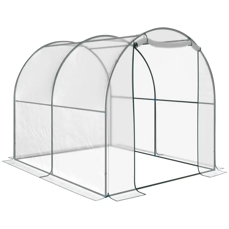 Retur ușor Outsunny sera gradina tip tunel din PVC, 250x200x200 cm