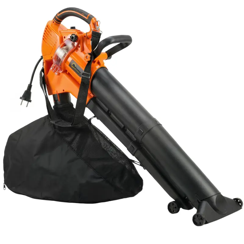 Doar azi Outsunny 3-în-1 Suflantă, Aspirator, Tocător pentru Frunze 3000W, Ușor
