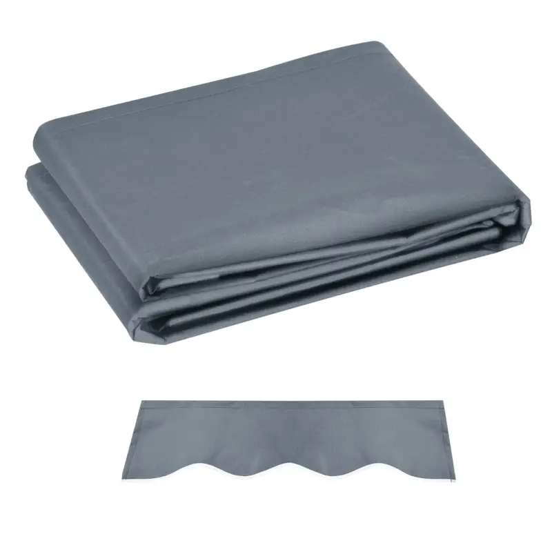 Outsunny Material de Înlocuire Cort de Soare Retractabil 3x2.5m în Poliester Anti UV 50+, Grădină, Gri Cel mai vândut