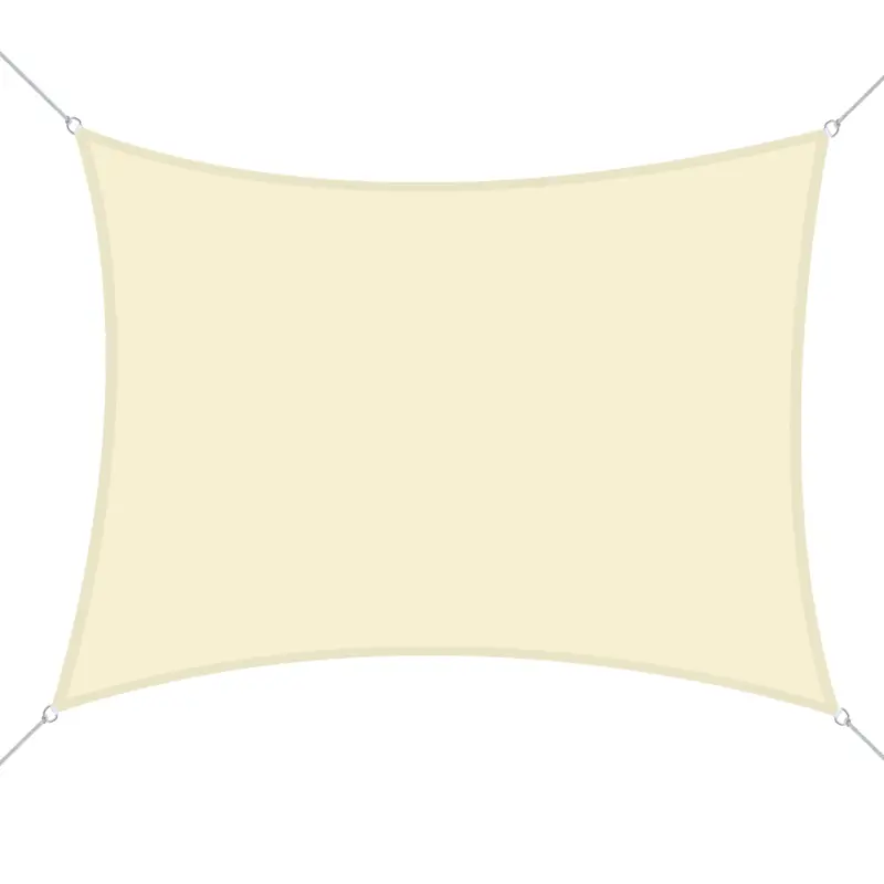 Popular Outsunny Panza Umbrire Dreptunghiulara din Poliester 3x4m Alba