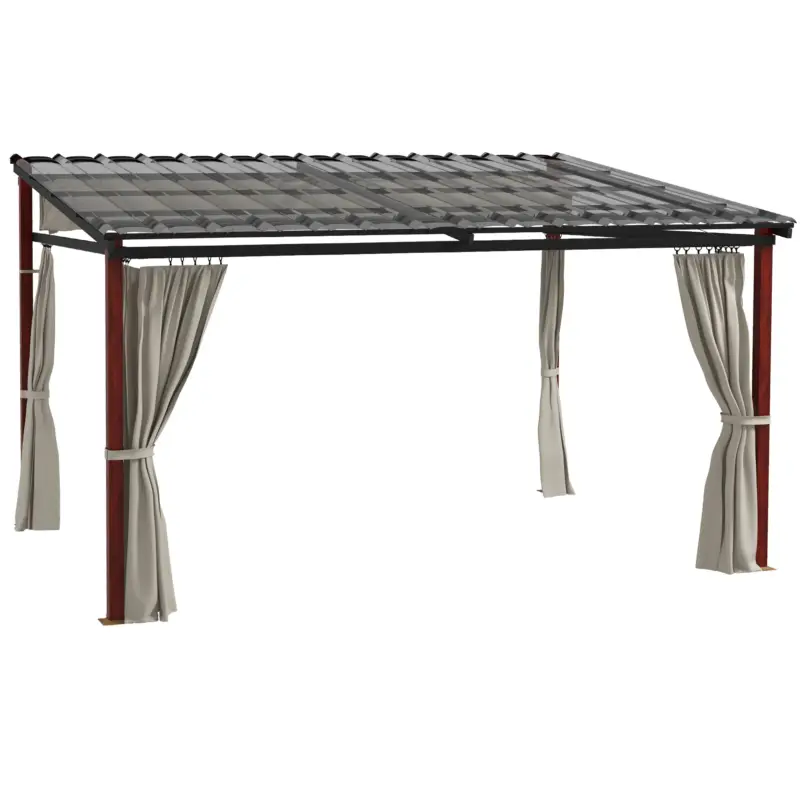 Reducere Outsunny Pergola de Gradina cu Pereti Laterali