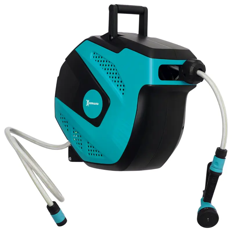 Ultima șansă Tambur Retractabil DURHAND cu Furtun 1/2" 15 m și 7 Moduri