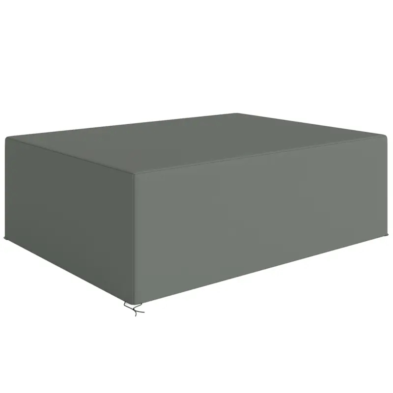Outsunny Husă pentru mobilier de grădină, husă pentru set de grădină impermeabilă, rezistentă la vânt și la UV, 275 x 205 x 90 cm, gri Livrare gratuită