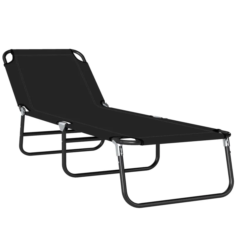 Reducere Outsunny Scaune de Piscina Sezlong Pliabile, Scaune de Bronzat