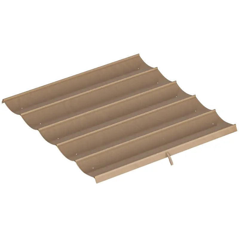 Outsunny Acoperiș pentru Gazebo Pergolă cu 10 Orificii de Drenaj din Poliester, 250x255 cm, pentru Pergolă 3x3 m, Maro Deschis Bestseller