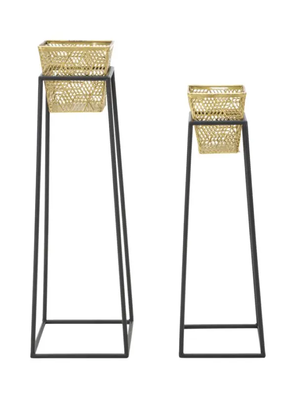 Mauro Ferretti Set Suport De Flori Patrat Cm Ø 23X70-20X60 Discount