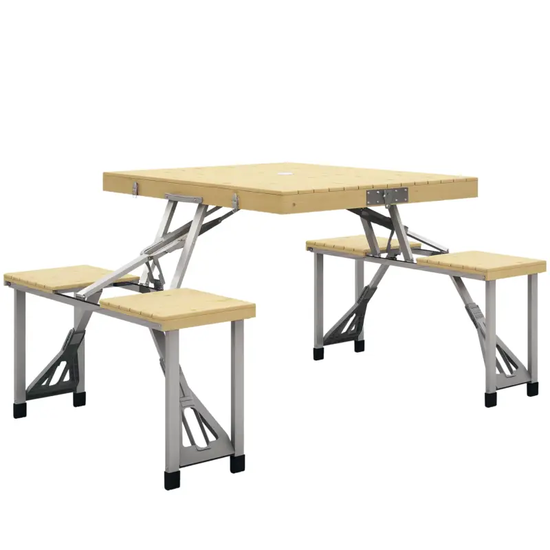 Premium Outsunny Masa de Picnic Pliabila cu Scaune