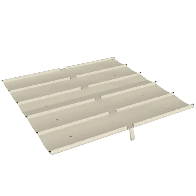 Premium Outsunny Prelată pentru Pergolă cu 10 Orificii de Drenaj, Material Poliester UV30+, Doar Acoperire, 288x298 cm, pentru Pergolă Grădină 3x3m, Bej