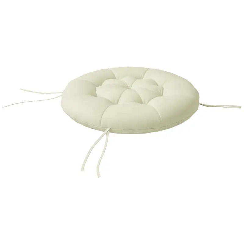 Vezi acum Outsunny Covoraș de șezut, covoraș pentru scaun, covoraș șezut, cu design tufted, 80 cm x 80 cm x 10 cm, Crem